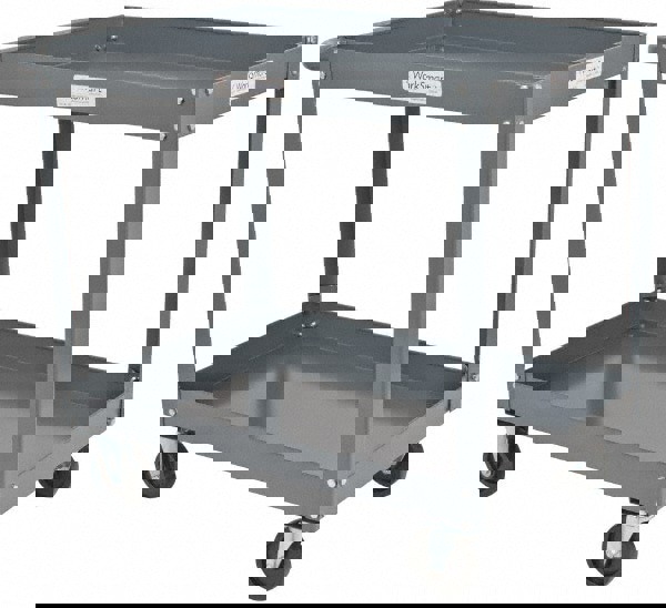 Service Utility Cart: Steel, Gray
