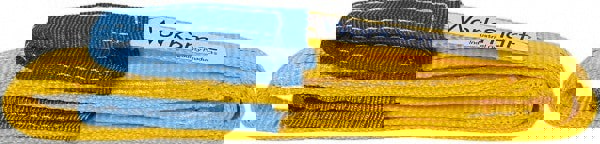 Flat Eye & Eye, Type 3 Web Sling: 4' Long, Polyester