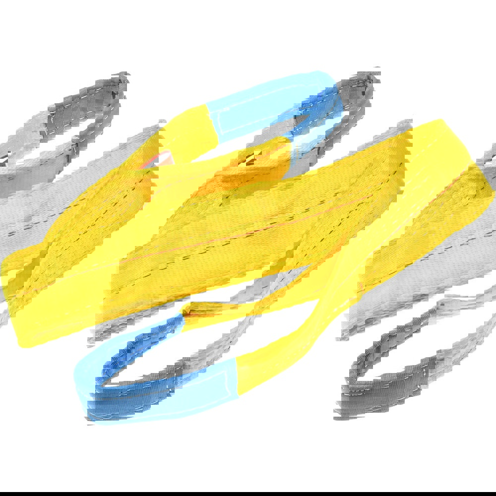 Flat Eye & Eye, Type 3 Web Sling: 8' Long, Polyester