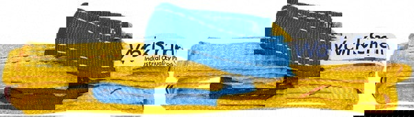 Twisted Eye & Eye, Type 4 Web Sling: 4' Long, Polyester