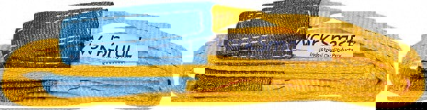 Twisted Eye & Eye, Type 4 Web Sling: 4' Long, Polyester