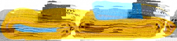 Twisted Eye & Eye, Type 4 Web Sling: 8' Long, Polyester