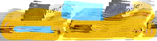 Twisted Eye & Eye, Type 4 Web Sling: 12' Long, Polyester