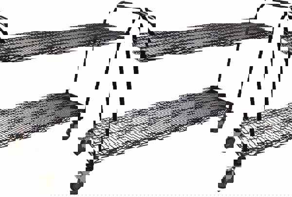 Wire Utility Cart: Steel, Black