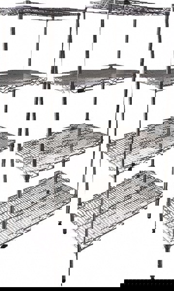 Wire Shelving: 4 Shelves