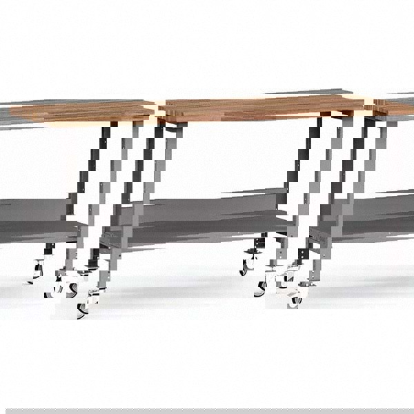 Mobile Work Benches; Bench Type: Mobile Workbench ; Leg Style: Fixed ; Height (Inch): 34 ; Color: Modern Gray ; Work Bench Material: Painted Steel ; Top Material: Laminated Maple Wood