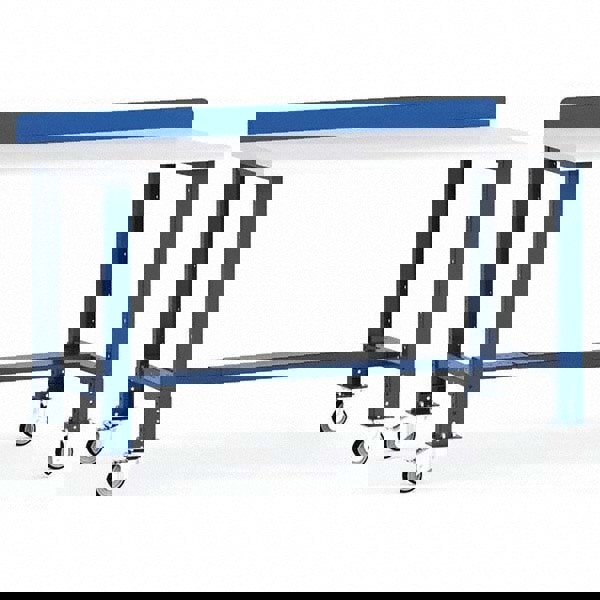 Mobile Work Benches; Bench Type: Mobile Workbench ; Leg Style: Fixed ; Height (Inch): 34 ; Color: Avalanche Blue ; Work Bench Material: Painted Steel ; Top Material: Laminated Plastic