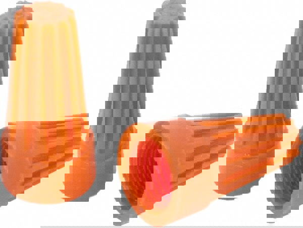 Standard Twist-On Wire Connector: Orange, Flame-Retardant, 2 AWG