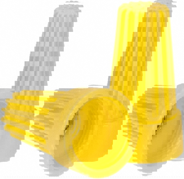 Standard Twist-On Wire Connector: Yellow, Flame-Retardant, 2 AWG