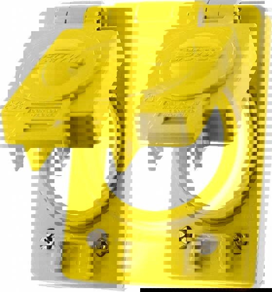 Electrical Floor Box: Polyvinylchloride, Rectangle, 1 Gang