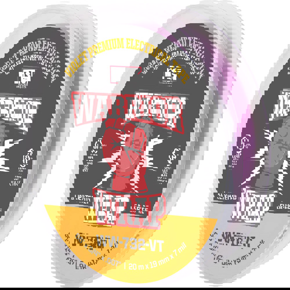 Electrical Tape; Tape Material: Vinyl ; Width (Inch): 3/4 ; Thickness (mil): 7.0000 ; Color: Violet ; Series: Professional + ; Series Part Number: WW-732-VT