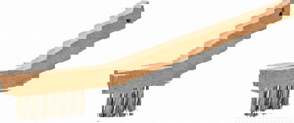 Welder Brush, 3 Rows, 7 Columns, Stainless Steel