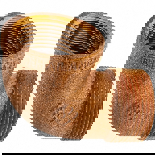 Brass Pipe 90 ° Street Elbow: 1-1/4