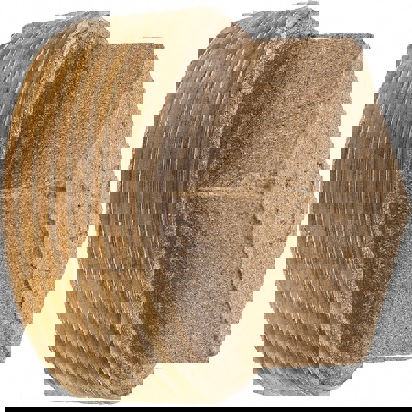 Brass Pipe Square Head Plug: 1-1/2