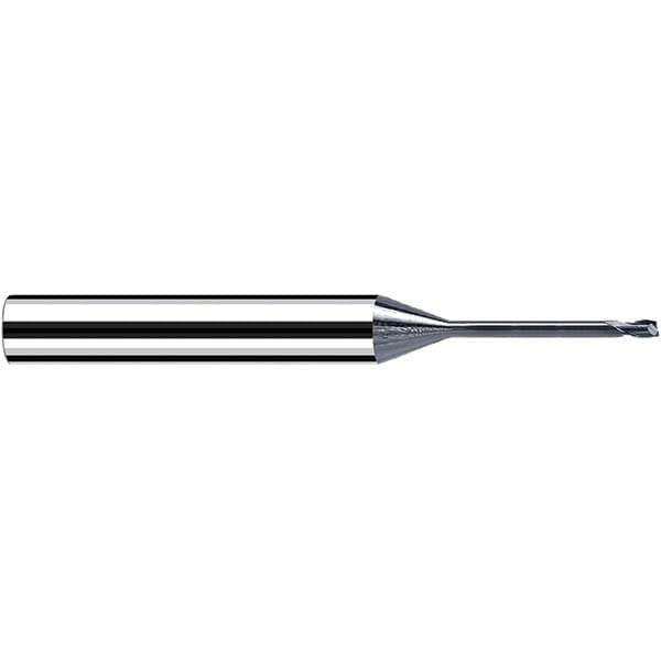 Square End Mill: 0.20 mm Dia, 0.12 mm LOC, 2 Flute, Solid Carbide