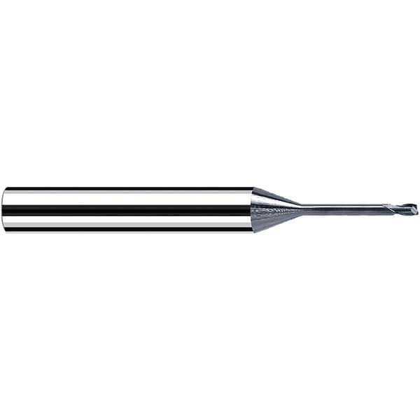 Corner Radius End Mill: 1 mm Dia, 1.00 mm LOC, 25 deg Helix, TiAlN & AlCrN Coated, X-AL, Corner Radius End, Series X6536