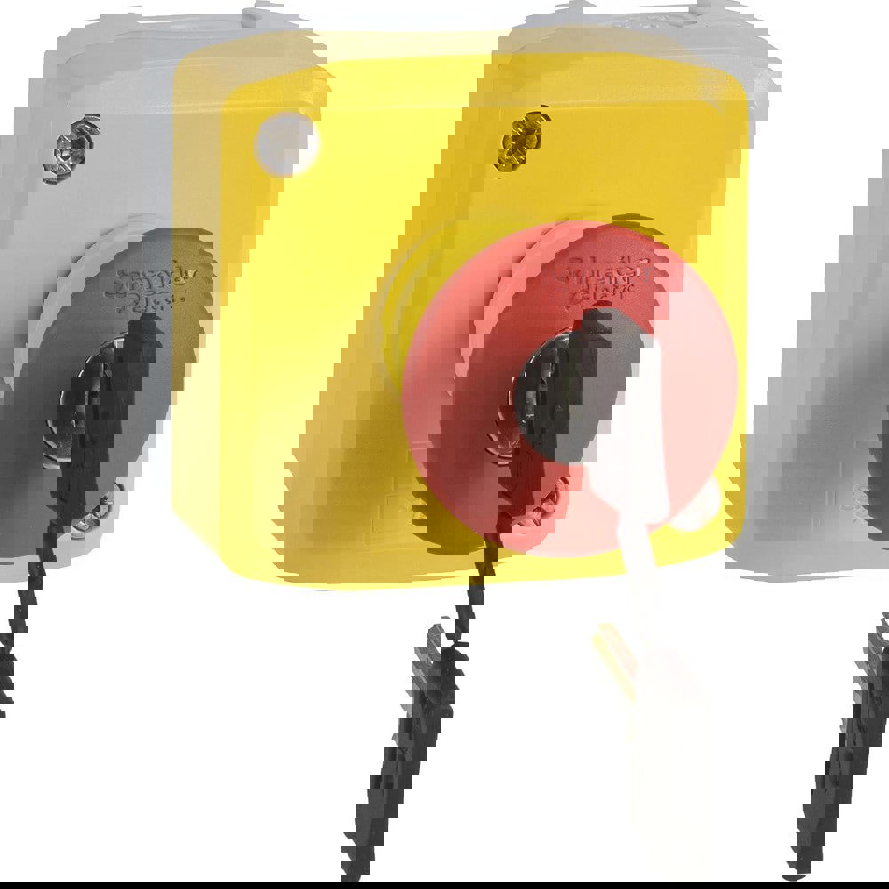 Pushbutton Control Stations; Control Station Type: Control Station ; Number of Operators: 1 ; Legend Markings: No Legend ; Switch Action: Turn to Release ; Contact Configuration: 1NC ; Operator Type: Mushroom Head