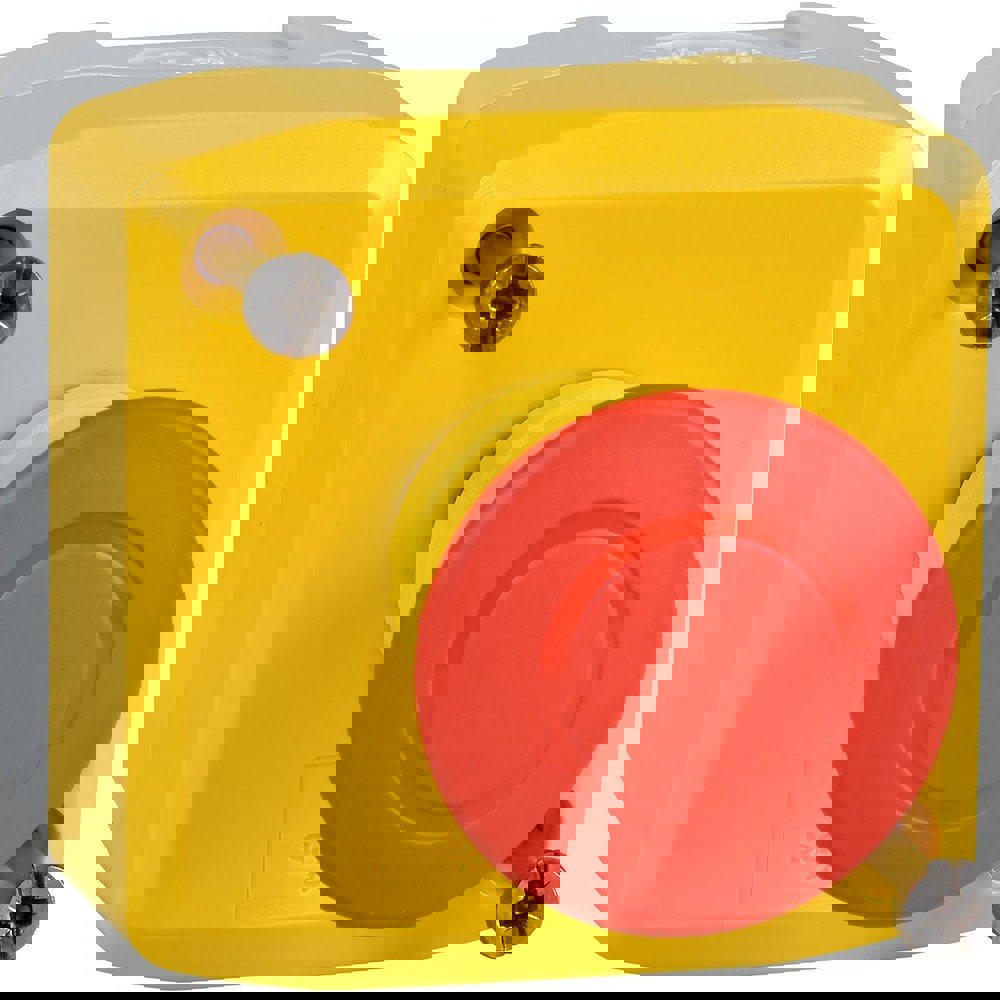Pushbutton Control Stations; Control Station Type: Control Station ; Number of Operators: 1 ; Legend Markings: No Legend ; Switch Action: Push-Pull ; Contact Configuration: NC ; Operator Type: Mushroom Head