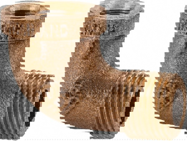 Brass Pipe 90 &deg; Street Elbow: 3/8