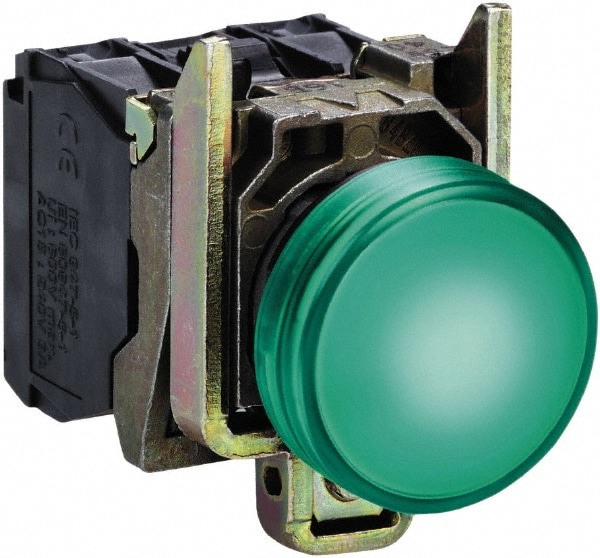 24 VAC/VDC Green Lens LED Indicating Light