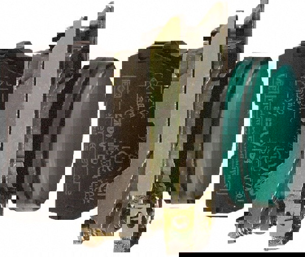 110-120 VAC at 50/60 Hz Green Lens LED Pilot Light