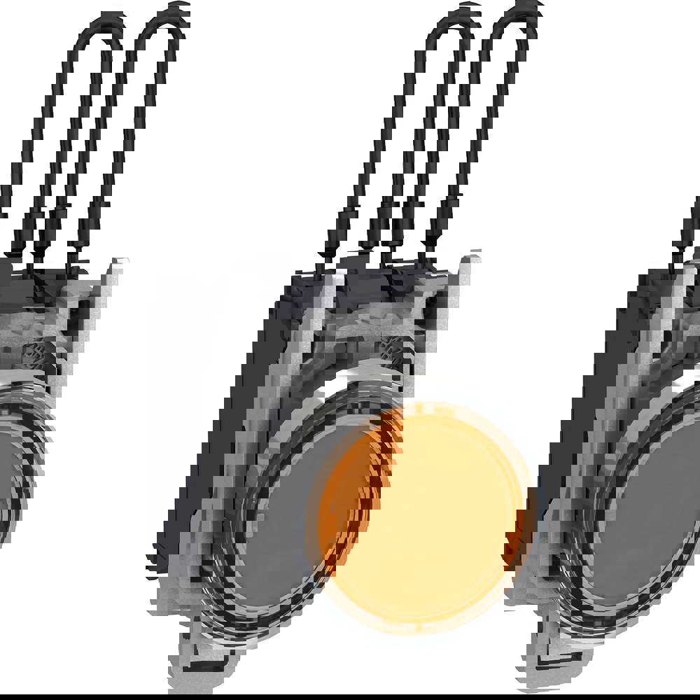 Pilot & Indicator Lights; Pilot Light Type: Press-to-Push Pilot Light ; Lamp Type: LED ; Light Color: Orange ; Voltage: 24.00V ; Overall Diameter: 0.870 ; Electrical Connection Type: Screw Clamp