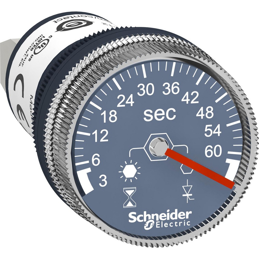 Timers; Timer Type: Panel-Mounted Timer ; Recommended Environment: Indoor ; Timing Range: 3 - 60 s ; Minimum On/Off Time: 0.5s ; Nema Rating: Not Rated ; Voltage: 100.00V; 240.00V