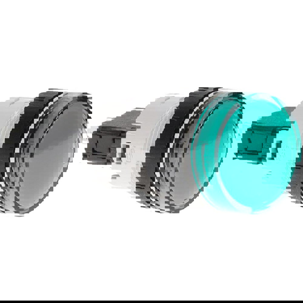 12-24 VAC/VDC Green Lens LED Pilot Light