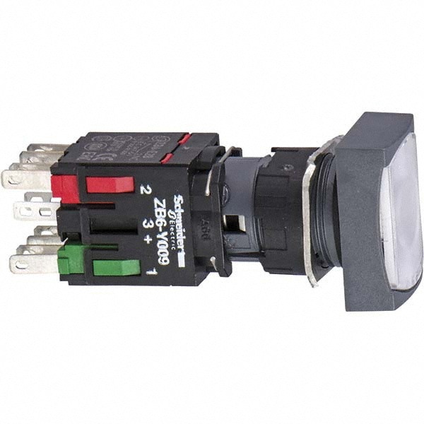 Push-Button Switch: 16 mm Mounting Hole Dia, Momentary (MO)