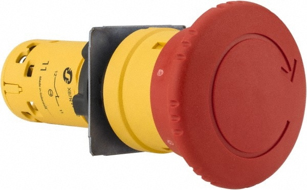 Push-Button Switch: 22 mm Mounting Hole Dia, Momentary (MO)