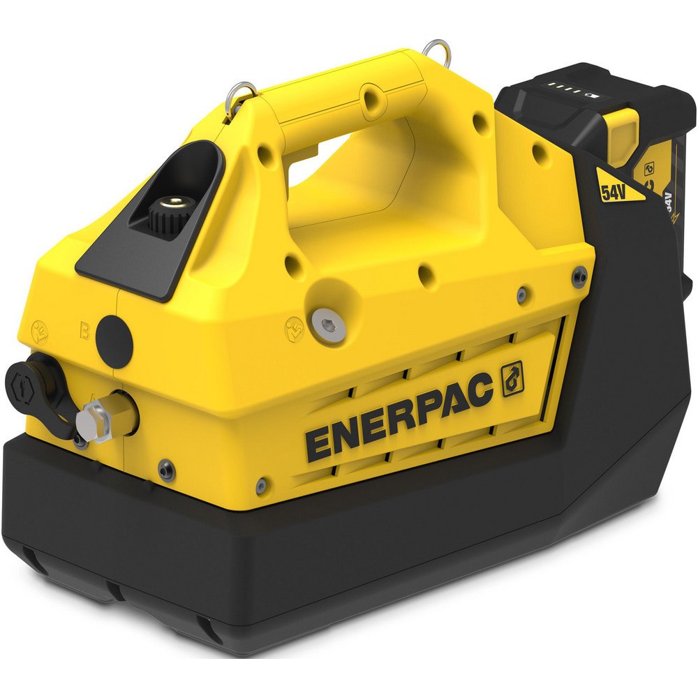 Power Hydraulic Pumps & Jacks; Type: Hydraulic Pump ; 1st Stage Pressure Rating: 10000 ; Pressure Rating (psi): 10000 ; Oil Capacity: 4 L ; Actuation: Single Acting ; Valve Type: Three-Way