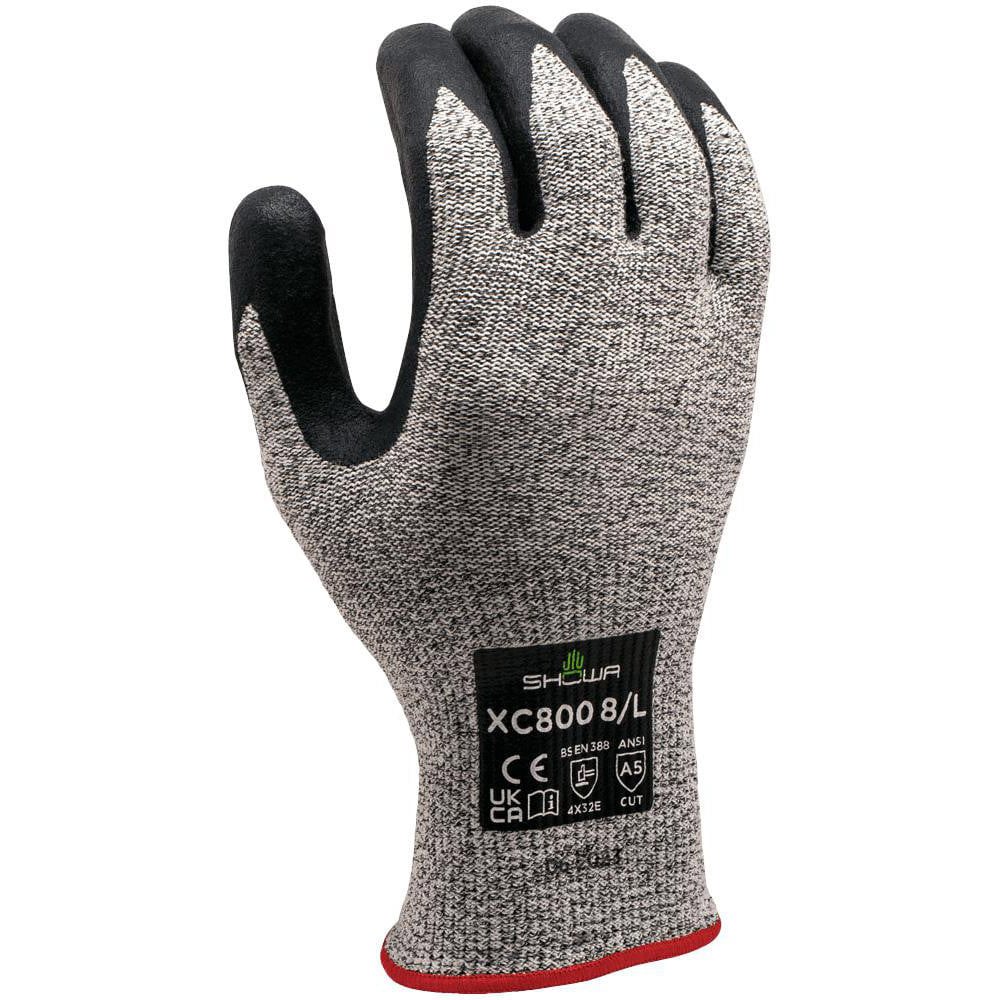 Cut & Puncture Resistant Gloves; Coating Material: Micro-Foam Nitrile ; Coating Coverage: Palm & Fingertips ; Glove Type: Cut-Resistant ; ANSI/ISEA Cut Resistance Level: A5 ; Primary Material: Nitrile ; ANSI/ISEA Abrasion Resistance Level: 5