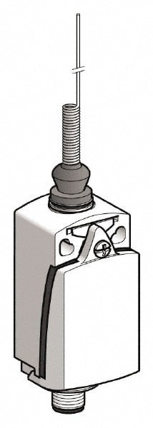 General Purpose Limit Switch: SPDT, NC, Cat Whisker, Top