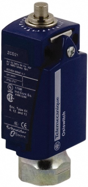 General Purpose Limit Switch: SPDT, NC, End Plunger, Top