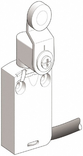 General Purpose Limit Switch: DPDT, NC, Roller Lever, Top