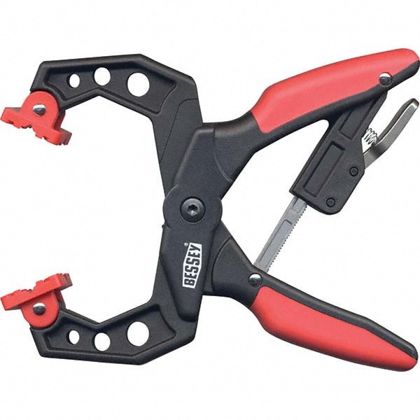 Spring Clamps; Throat Depth: 2in ; Throat Depth (Decimal Inch): 2in ; Throat Depth (mm): 2in ; Body Material: Glass-Filled Nylon ; Tip Material: Plastic ; Handle Material: Glass-Filled Nylon