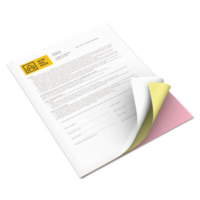 Xerox Carbonless Paper,3-Part,Str,8.5