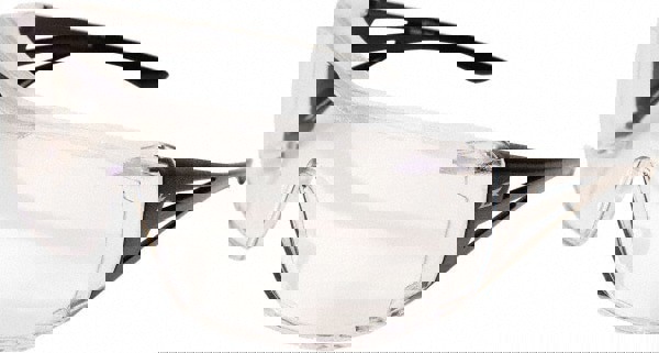 Safety Glasses: Scratch-Resistant, Polycarbonate, Clear Lenses, Frameless