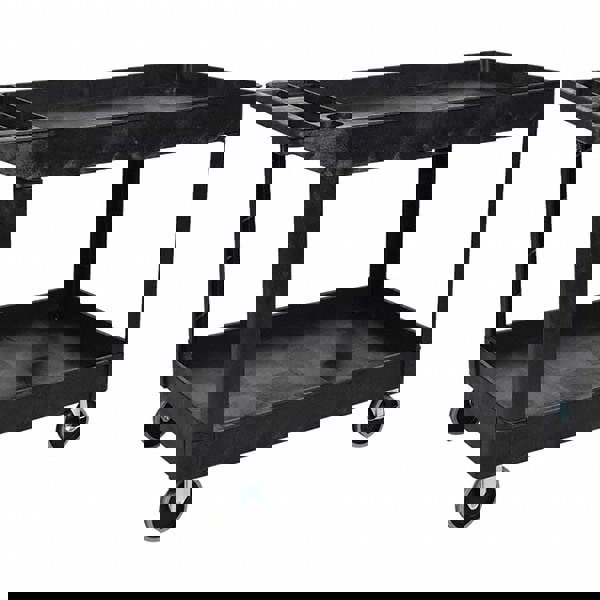 Utility Cart: Polyethylene, Black