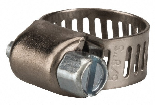 Worm Gear Clamp: SAE 4, 1/4 to 5/8