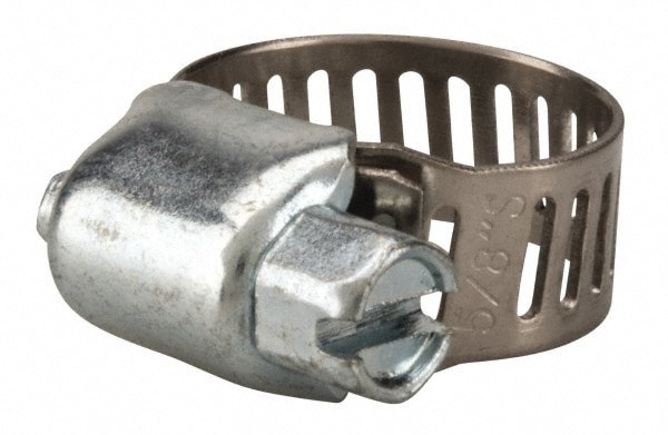 Worm Gear Clamp: SAE 4, 1/4 to 5/8