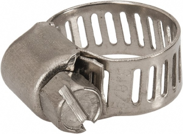 Worm Gear Clamp: SAE 4, 1/4 to 5/8