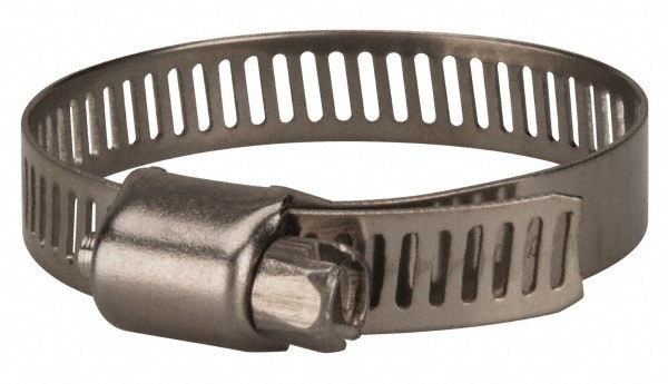 Worm Gear Clamp: SAE 20, 3/4 to 1-3/4