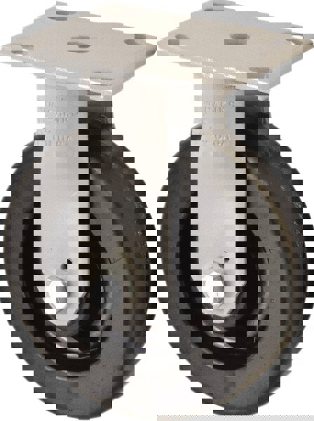 Rigid Top Plate Caster: Polyolefin, 6