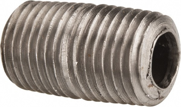Black Pipe Nipple: 1/4