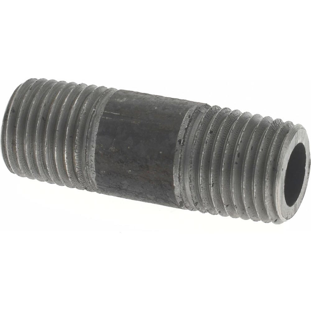 Black Pipe Nipple: 1/4