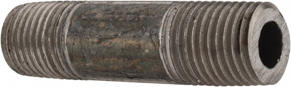Black Pipe Nipple: 1/4