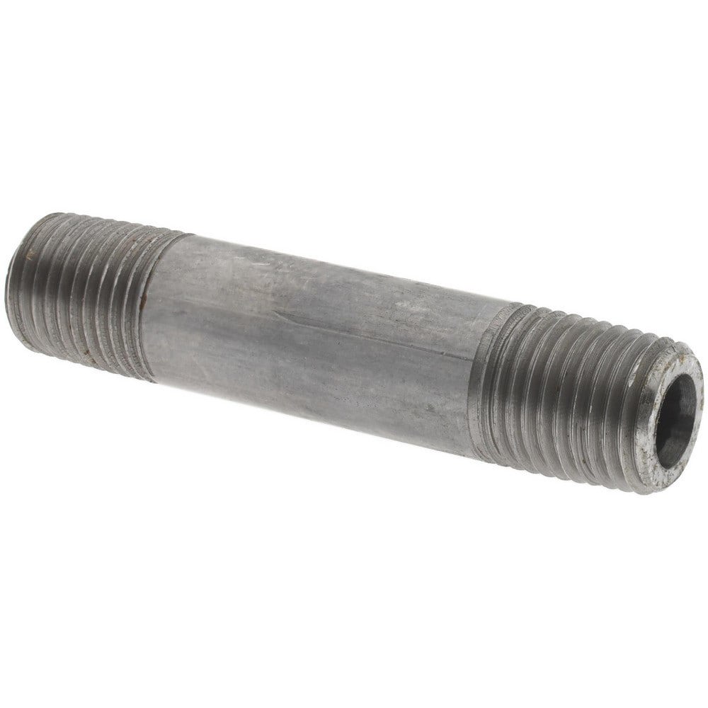 Black Pipe Nipple: 1/4