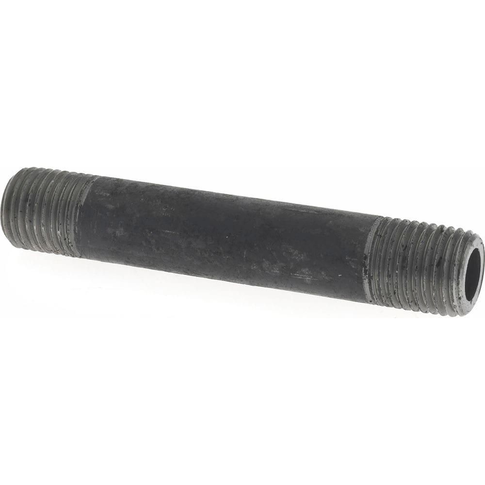 Black Pipe Nipple: 1/4