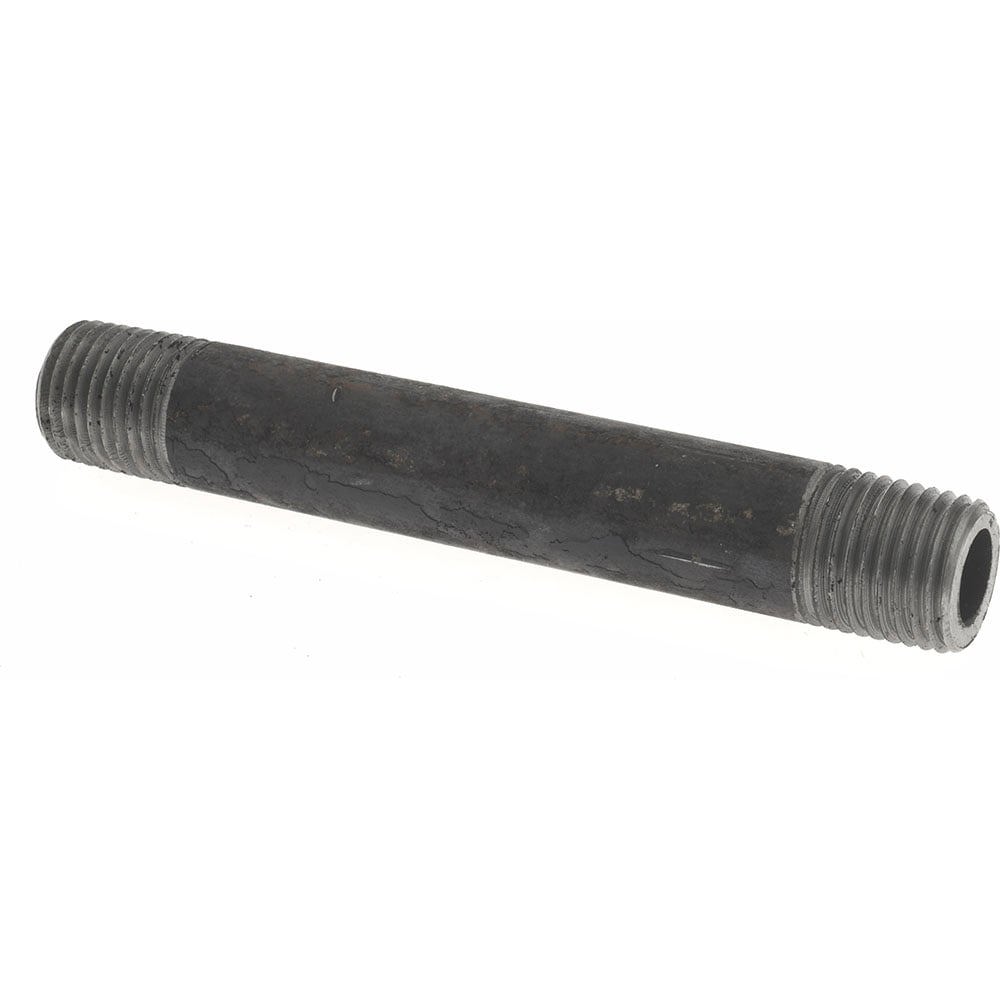 Black Pipe Nipple: 1/4